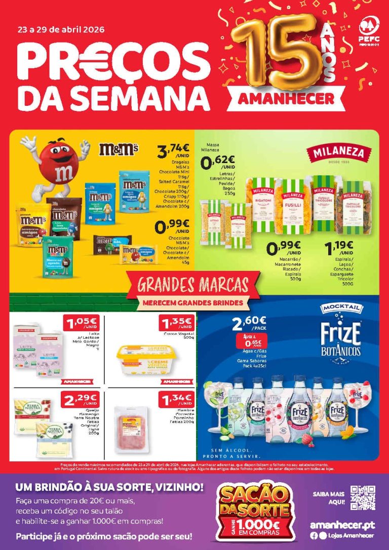 Folheto Amanhecer: Antevisão Promoções 23 a 29 de abril