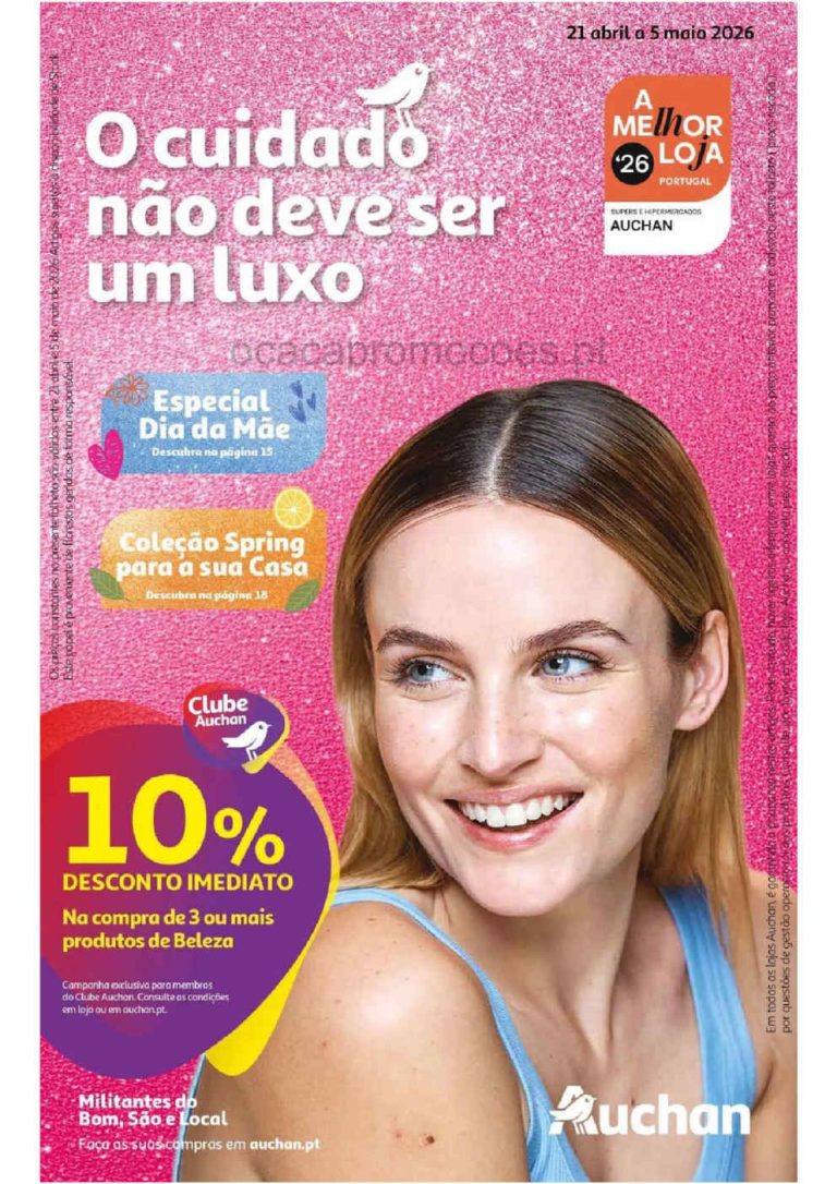 Folheto Auchan: Antevisão Promoções 22 abril a 5 de maio