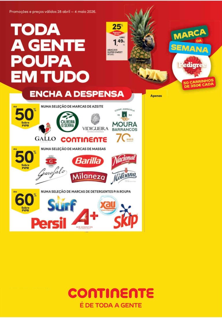 Folheto Continente: Antevisão Promoções 28 abril a 4 maio