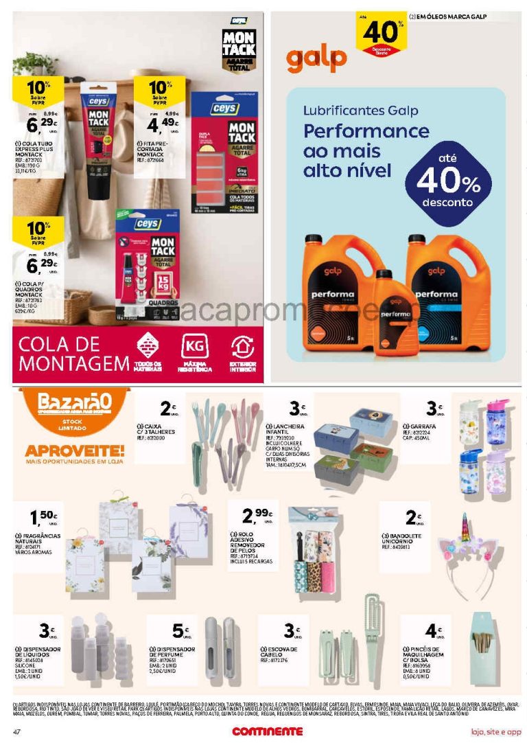 Folheto Continente Bazar: Antevisão Promoções 21 a 27 de abril