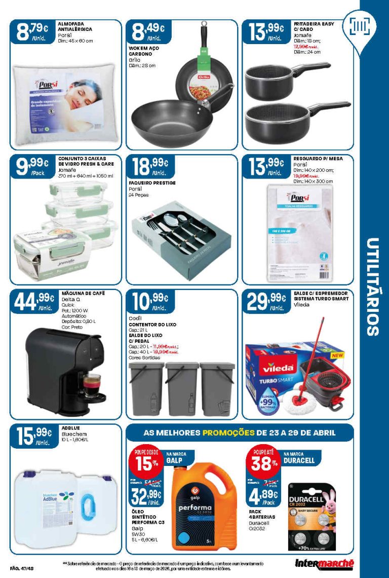 Folheto Intermarché Bazar: Antevisão Promoções 23 a 29 de abril