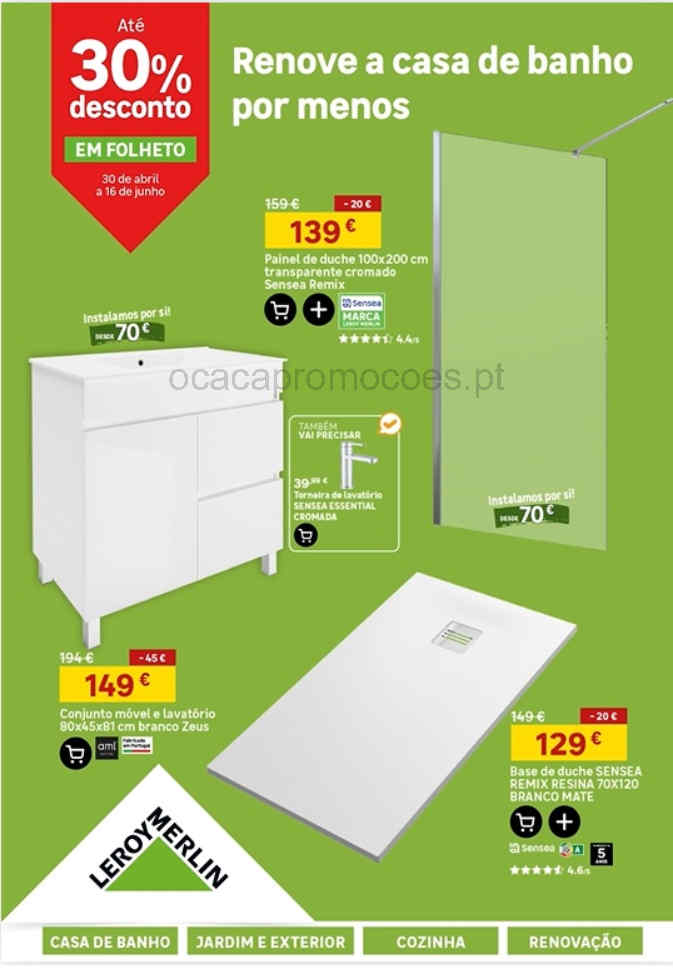 Folheto Leroy Merlin: Antevisão Promoções 30 abril a 16 junho