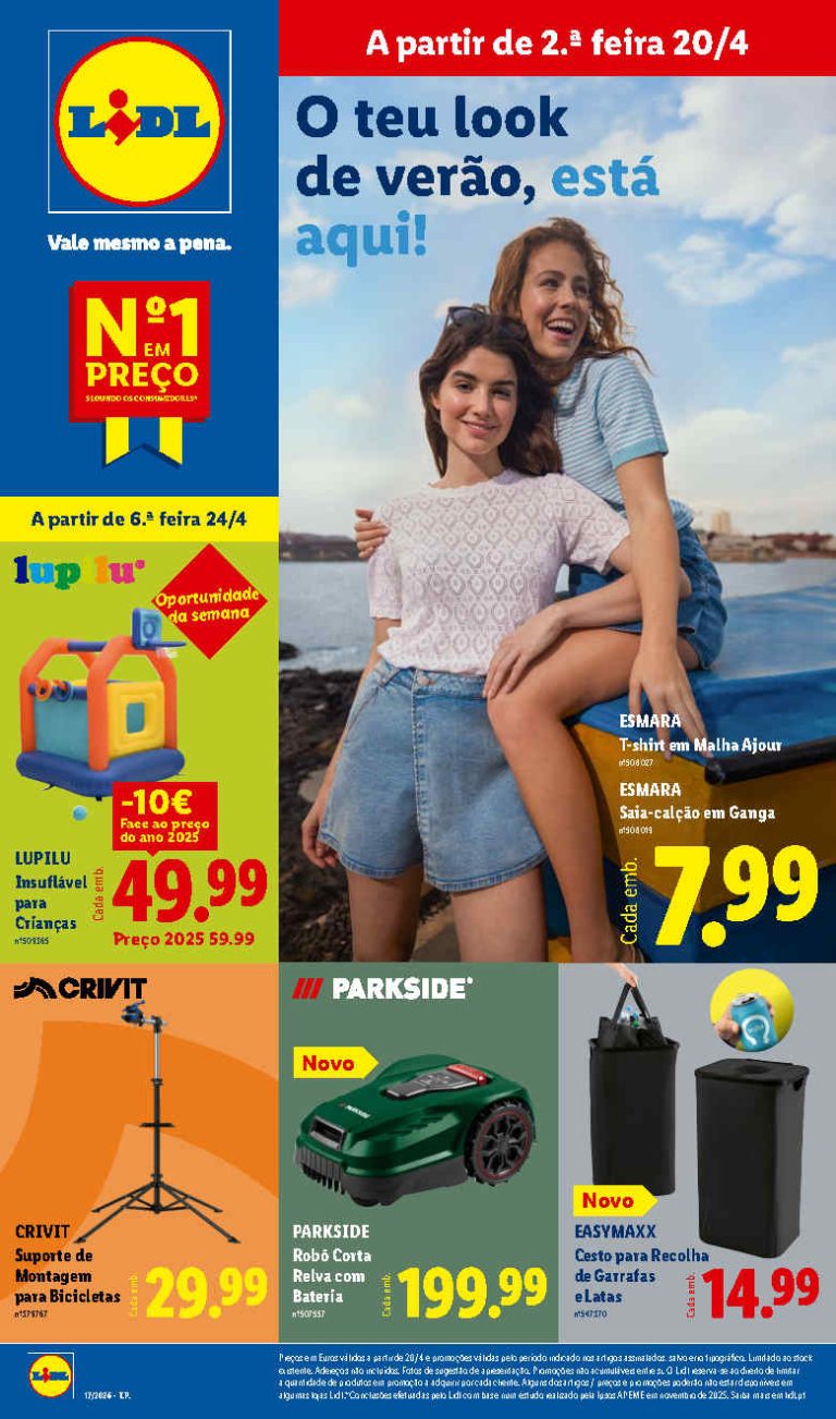 Folheto Lidl Bazar – Antevisão Promoções 20 a 30 de abril