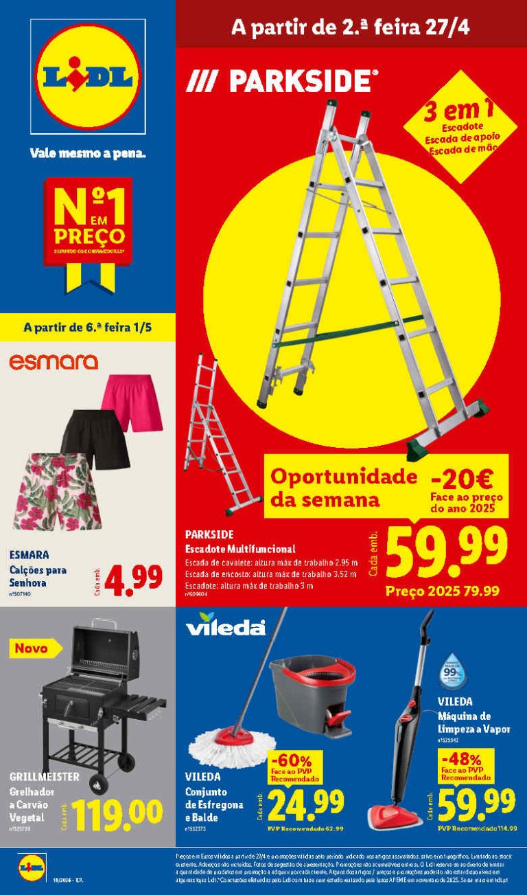 Folheto Lidl Bazar: Antevisão Promoções a partir 27 de abril