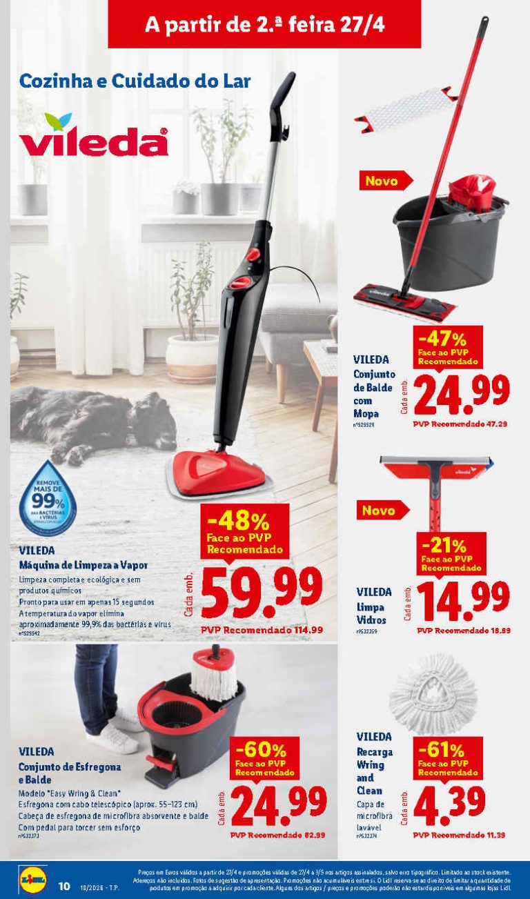 Folheto Lidl Limpeza: Antevisão Bazar Promoções 27 abril a 3 maio