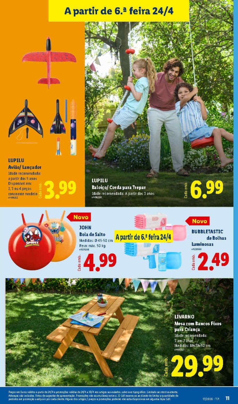 Folheto Lidl Ar Livre: Antevisão Promoções Bazar 24 a 30 de abril