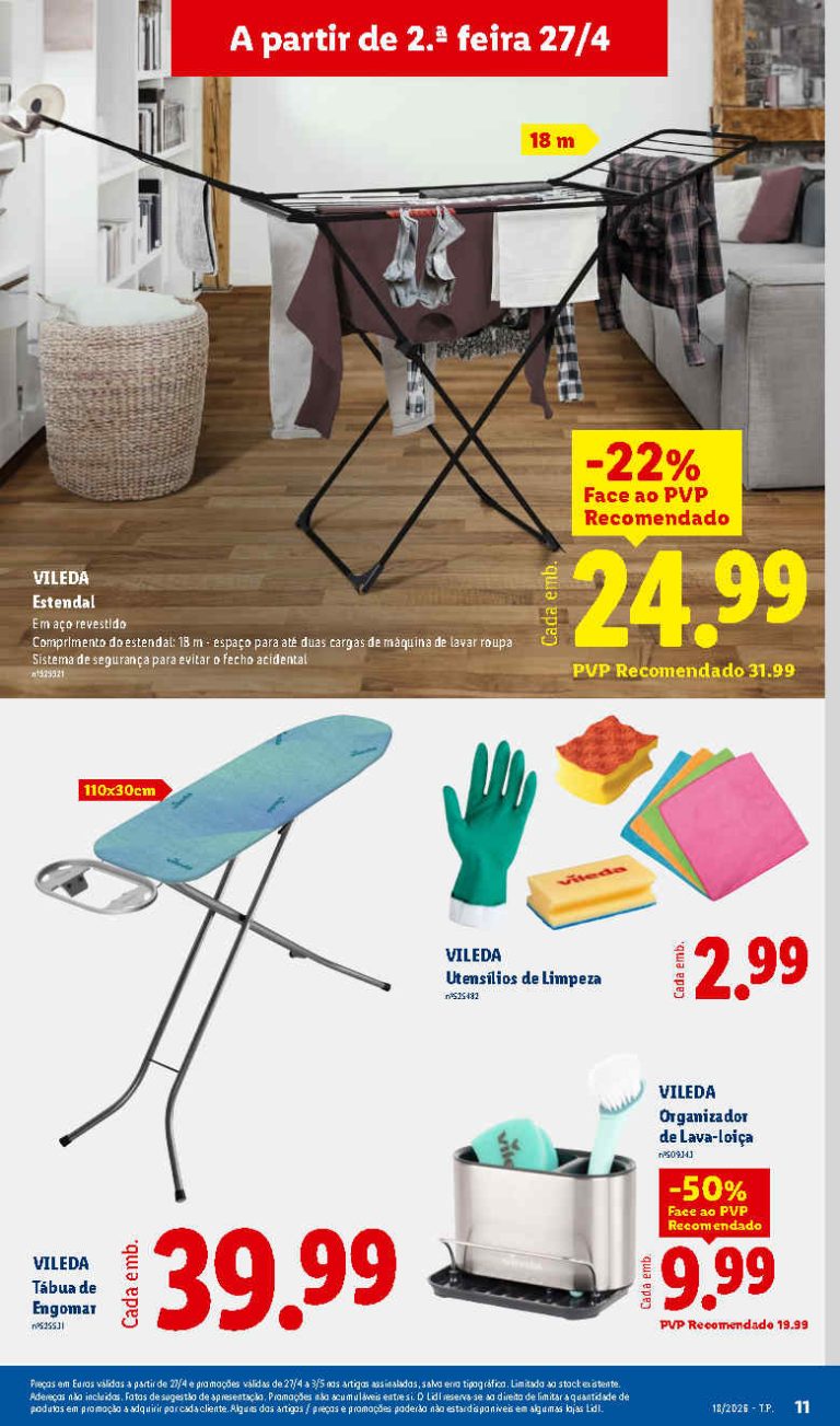 Folheto Lidl Casa: Antevisão Bazar Promoções 27 abril a 3 maio
