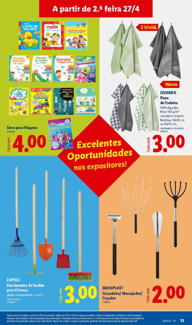 Lidl Destaques: Antevisão Bazar Promoções 27 abril a 3 maio