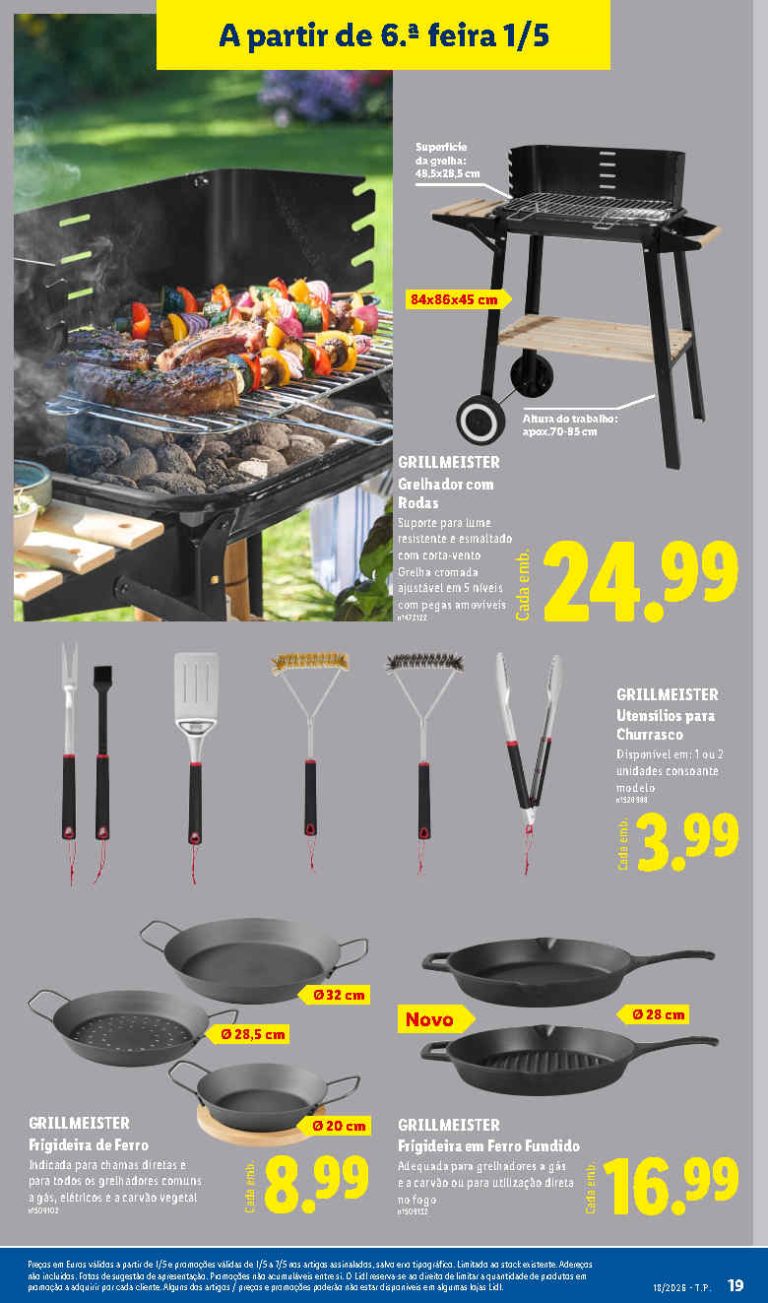 Folheto Lidl Ar Livre: Antevisão bazar Promoções 1 a 7 de maio