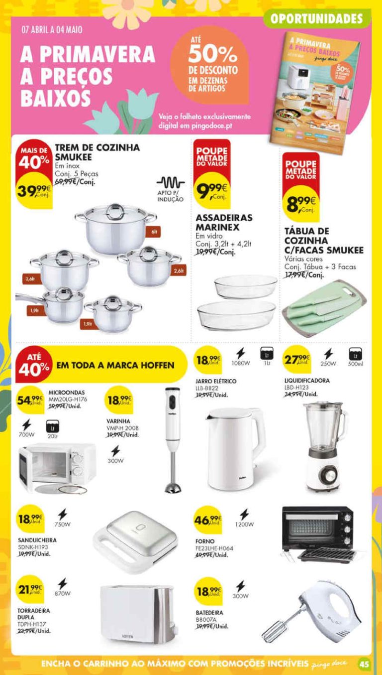Antevisão Folheto Pingo Doce bazar: Esta Semana 28 abril a 4 maio