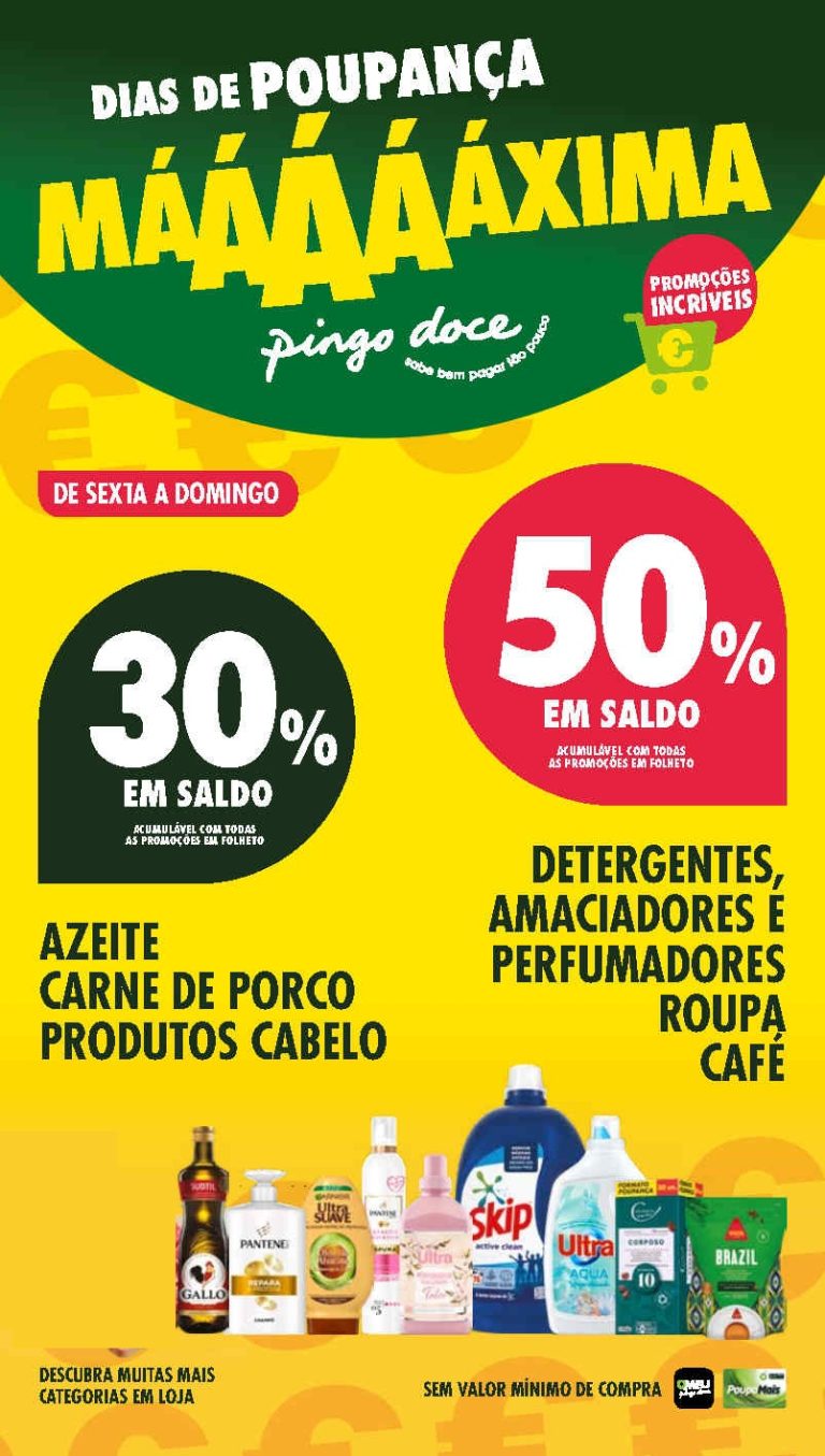 Folheto Pingo Doce Fim de Semana: Antevisão Promoções 24 a 27 de abril
