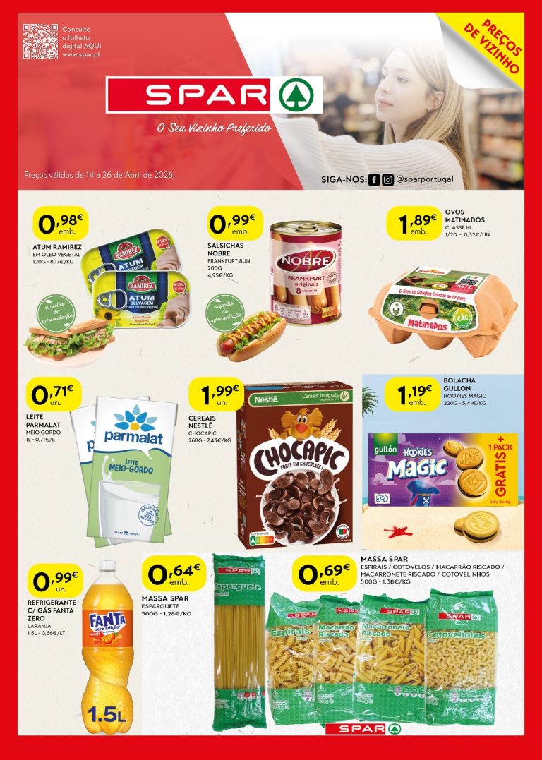 Folheto Spar: Antevisão Promoções 14 a 26 de abril