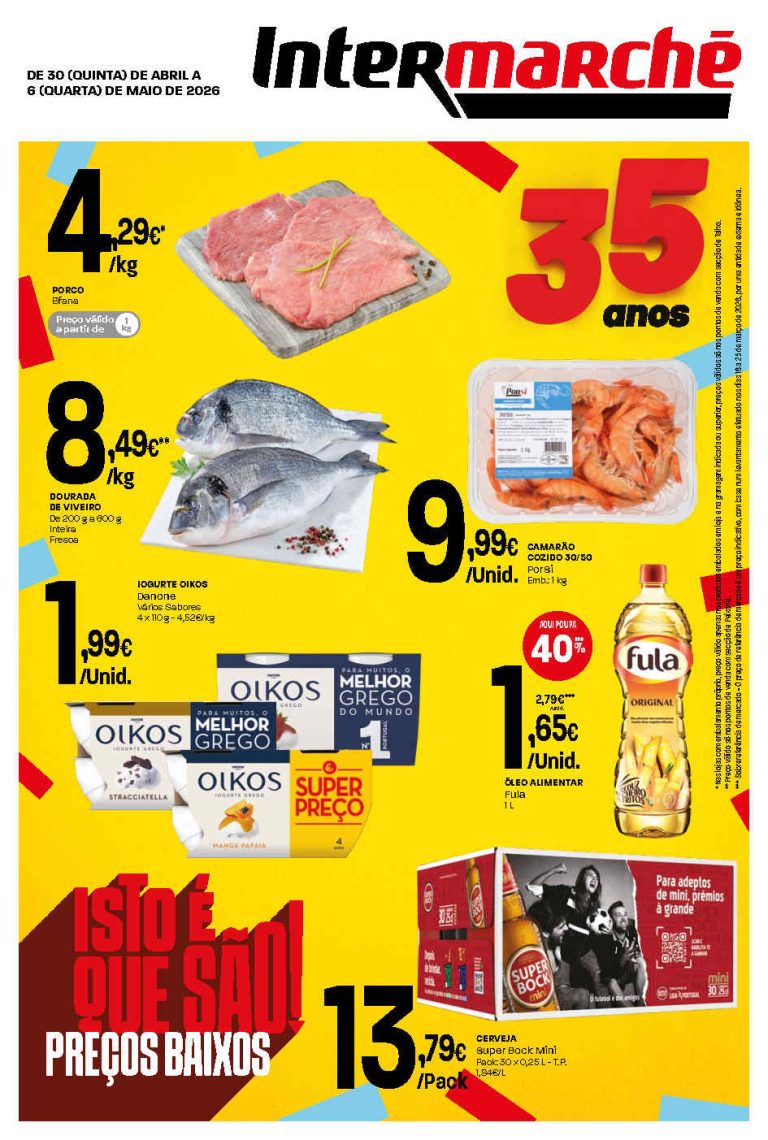 Folheto Intermarché Contact: Antevisão Promoções 30 abril a 6 maio
