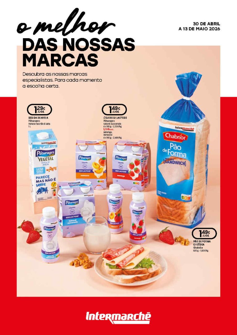 Folheto Intermarché: Antevisão Promoções 30 abril a 13 de maio
