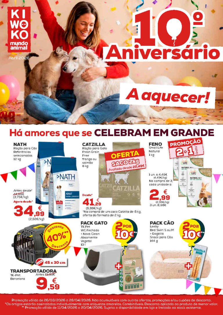 Folheto Kiwoko: Promoções 13 a 28 de abril