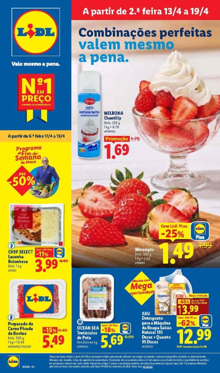Folheto Lidl – Antevisão Promoções 13 a 19 de abril