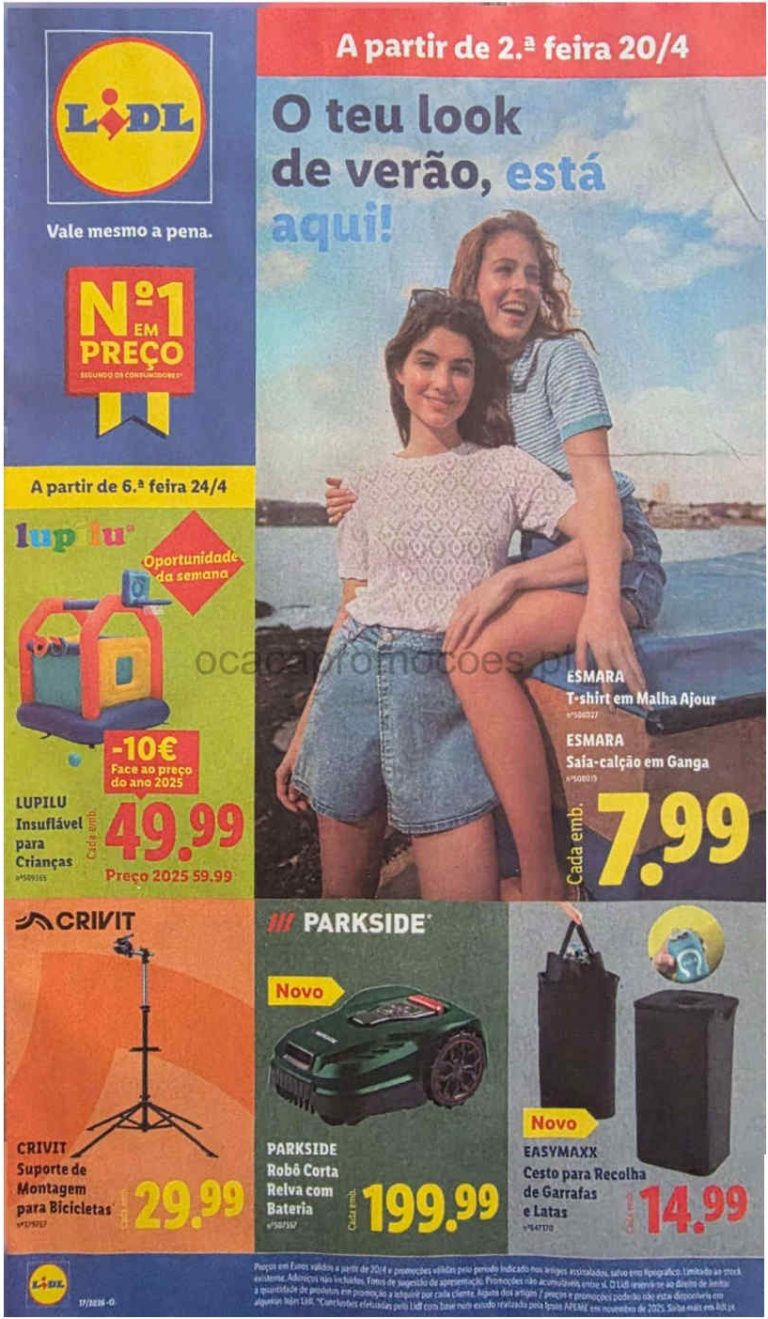 Folheto Lidl bazar: Antevisão Promoções a partir 20 de abril