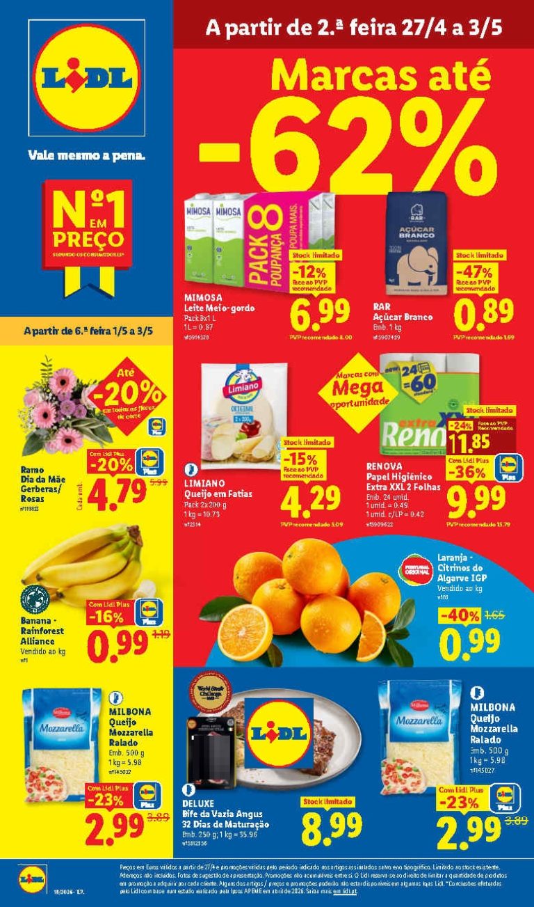 Folheto Lidl: Antevisão Promoções a partir 27 de abril