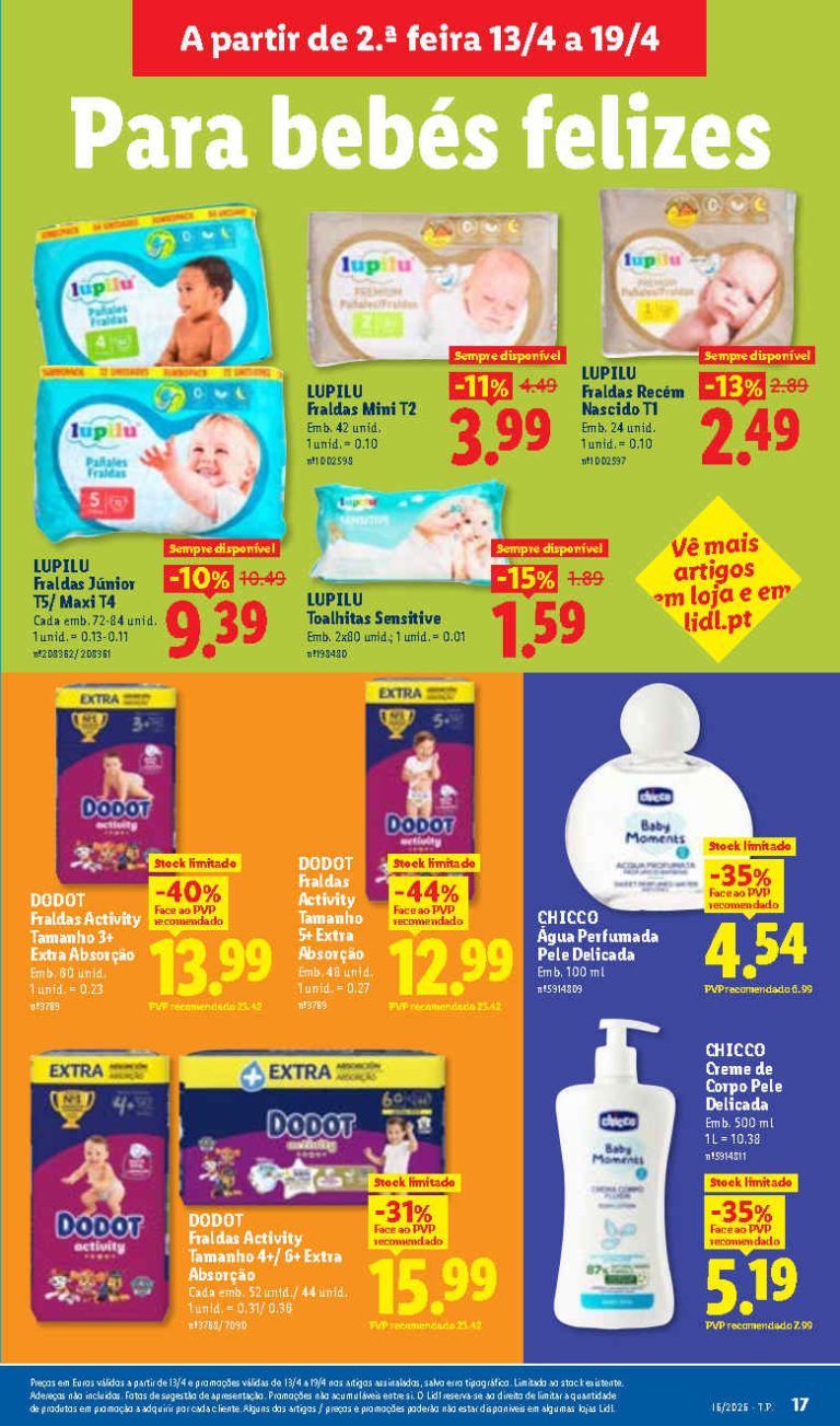 Lidl traz novas oportunidades para Bebés esta semana