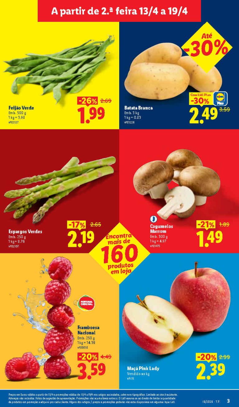 Há novos produtos Frescos em promoção esta semana no Lidl