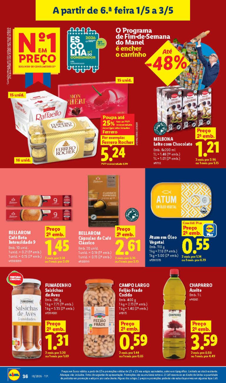 Folheto Lidl Fim de Semana: Antevisão Promoções a partir 1 de maio