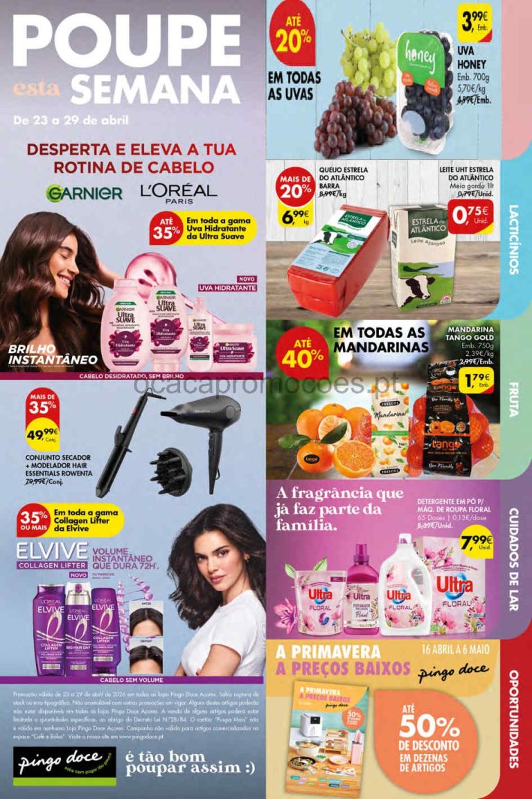 Folheto Pingo Doce Açores: Antevisão Promoções 23 a 29 de abril