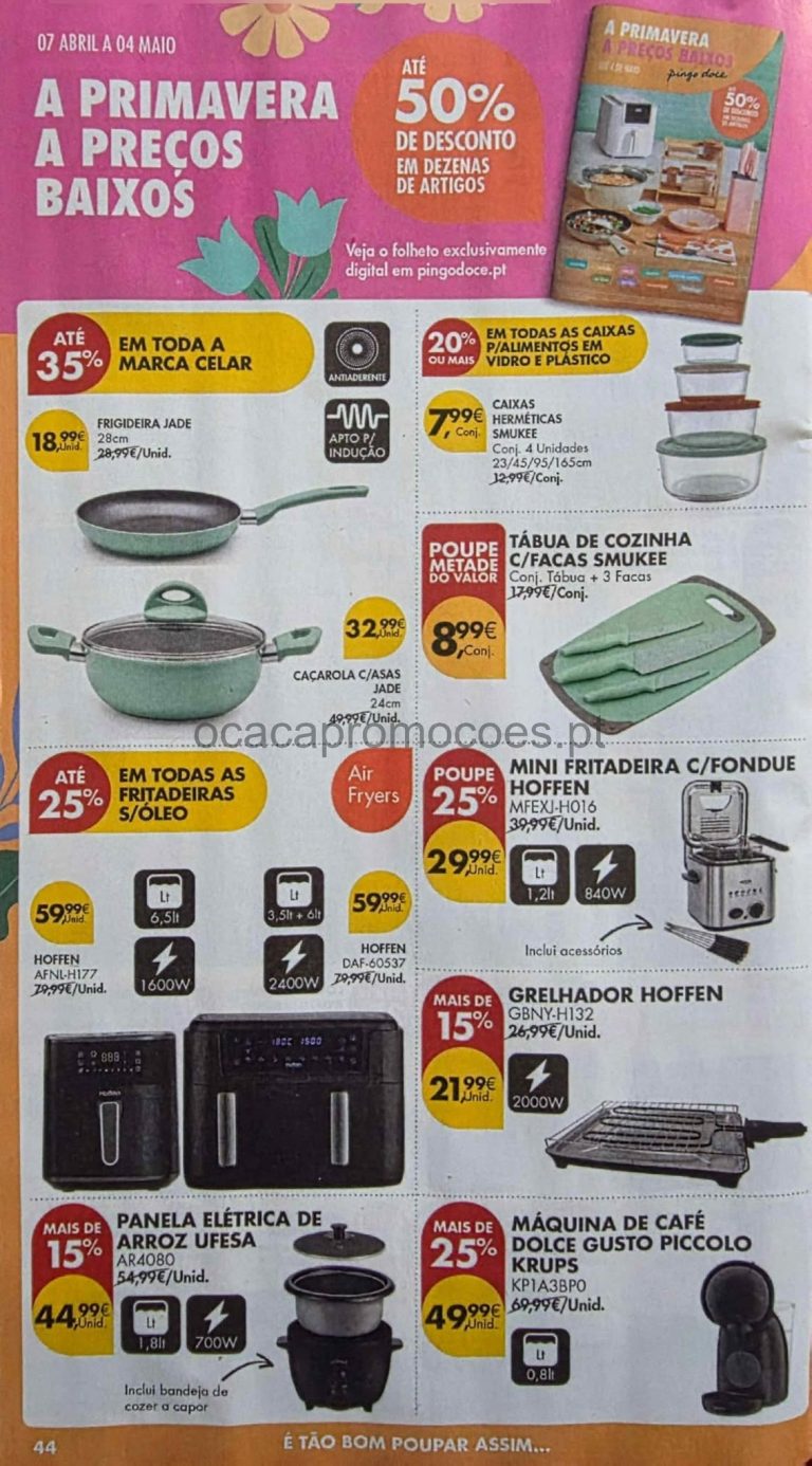 Antevisão Pingo Doce Cozinha: Promoções bazar 14 a 20 de abril