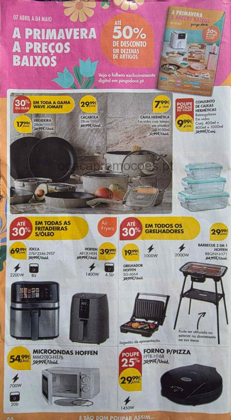 Folheto Pingo Doce Casa: Antevisão Bazar Promoções 21 a 27 de abril