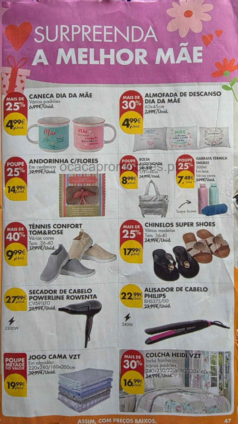 Folheto Pingo Doce Dia da Mãe: Antevisão Promoções 21 a 27 de abril