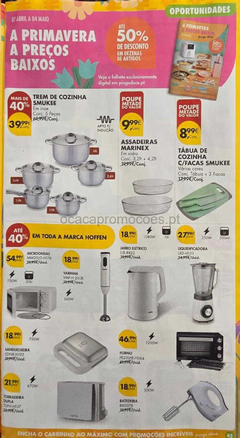 Folheto Pingo Doce Bazar: Antevisão Promoções de 28 abril a 4 maio