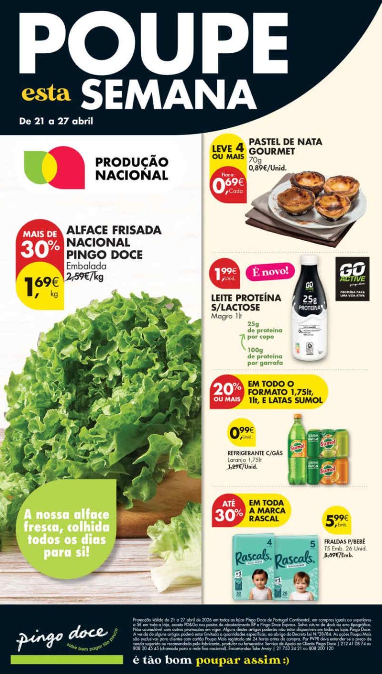 Folheto Pingo Doce lojas Pequenas: Antevisão Promoções 21 a 27 de abril