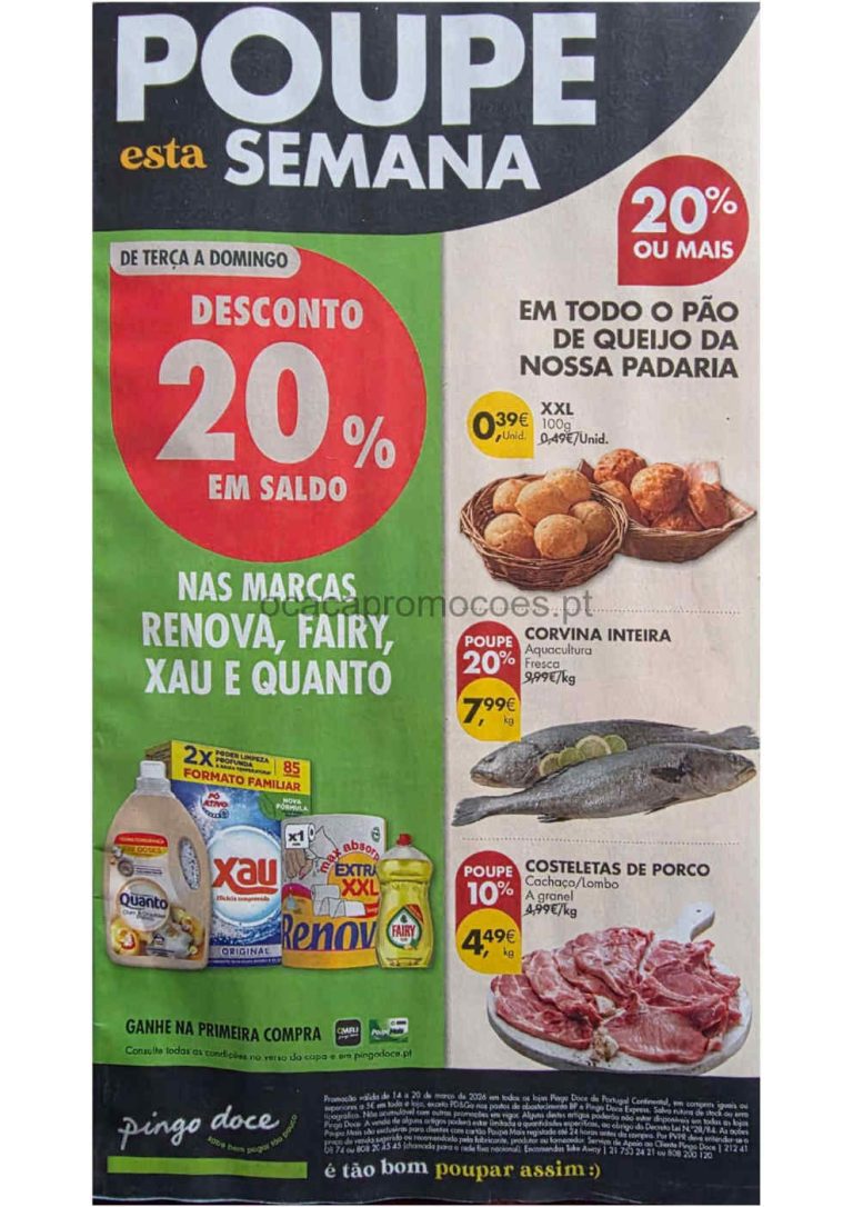 Folheto Pingo Doce: Antevisão Promoções 14 a 20 de abril