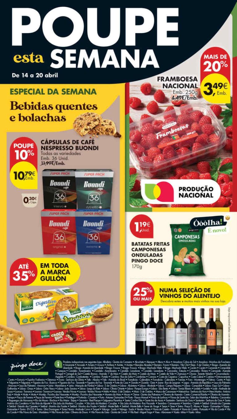 Folheto Pingo Doce lojas médias: Antevisão Promoções 14 a 20 de abril