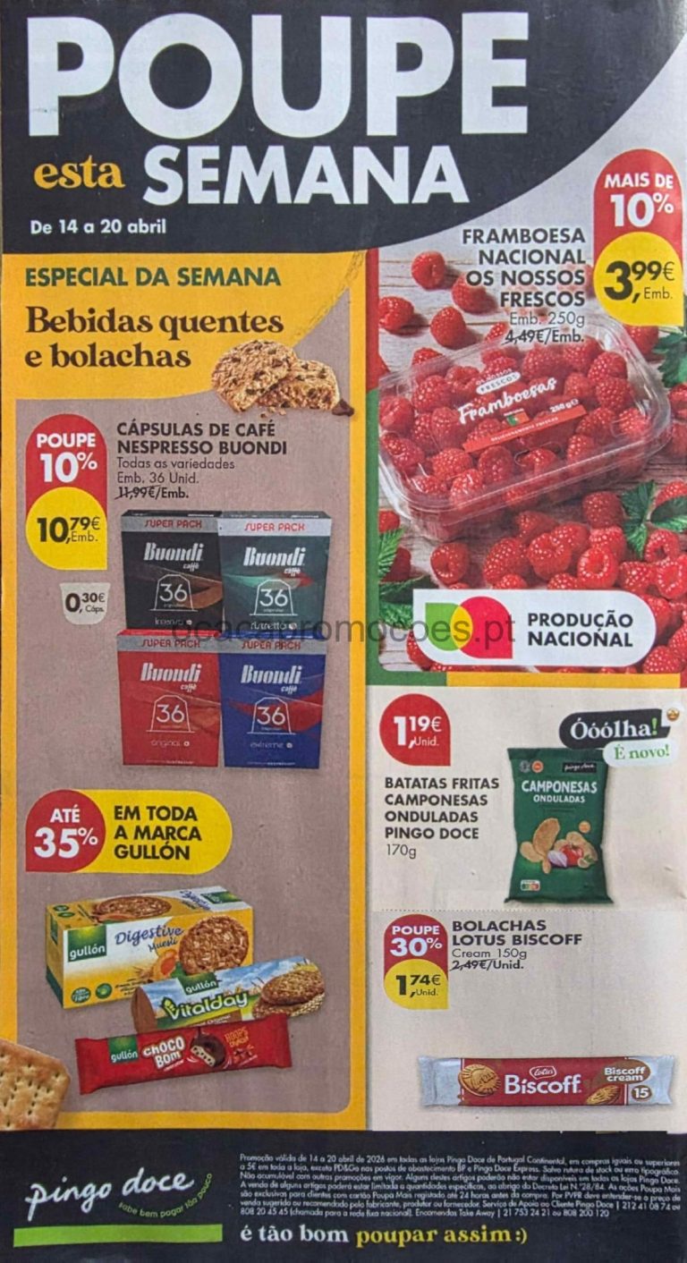 Folheto Pingo Doce Super: A antevisão Promoções 14 a 20 de abril