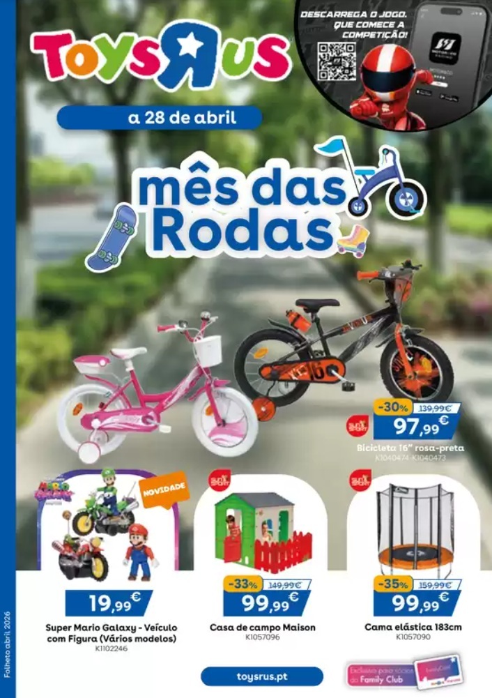 Folheto Toys R Us: Antevisão Promoções 11 a 28 de abril