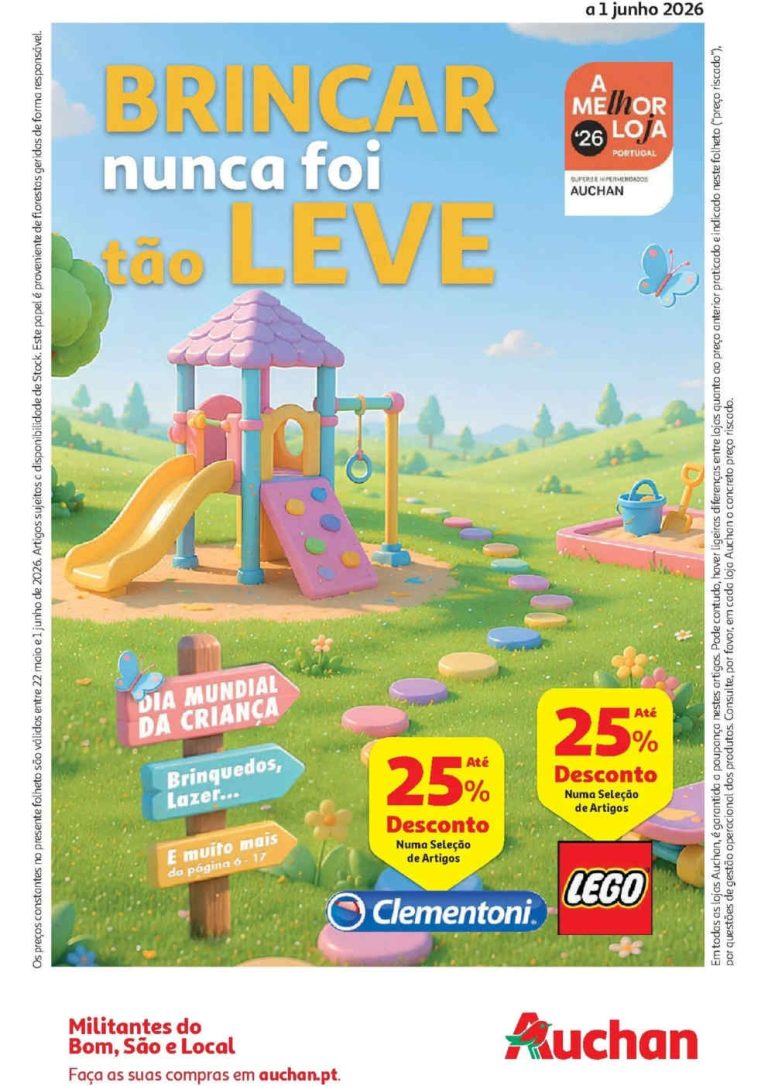 Folheto Auchan – Antevisão Promoções 27 maio a 1 junho