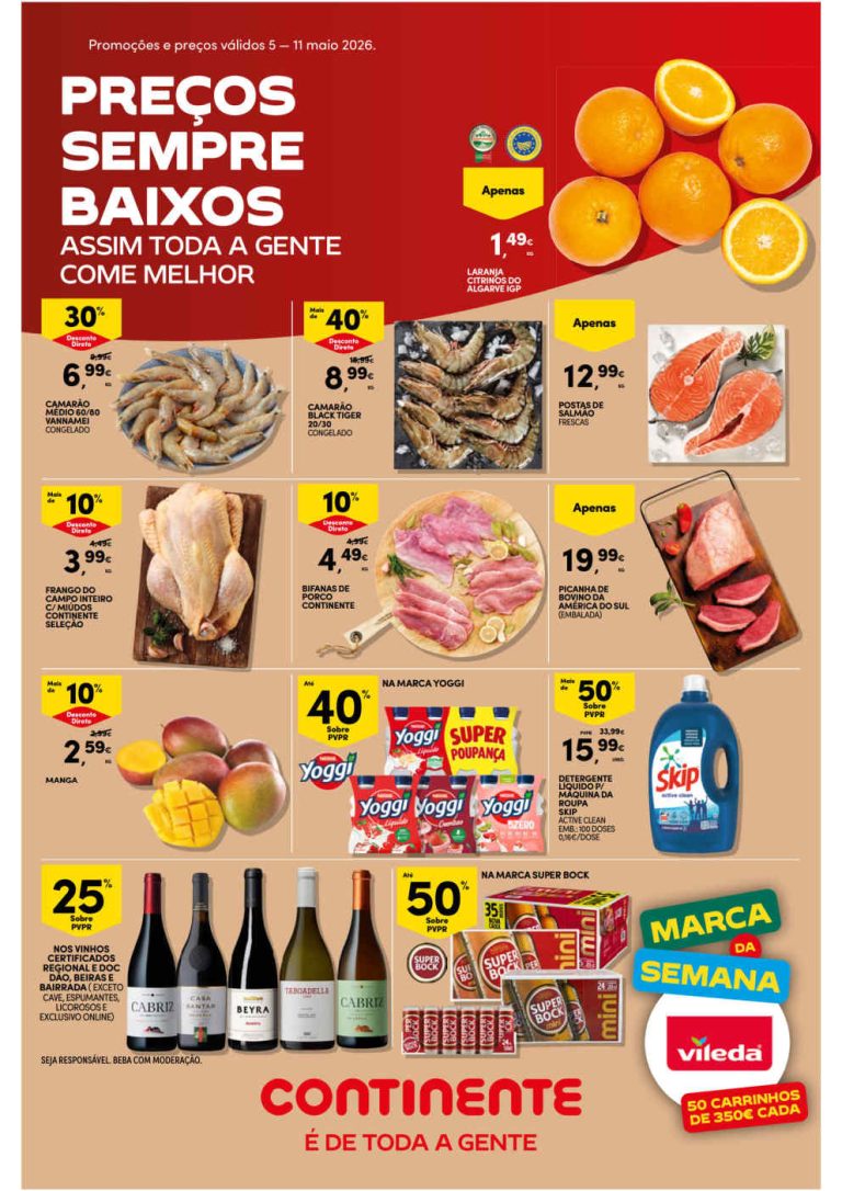 Folheto Continente Bom Dia – Antevisão Promoções 5 a 11 maio
