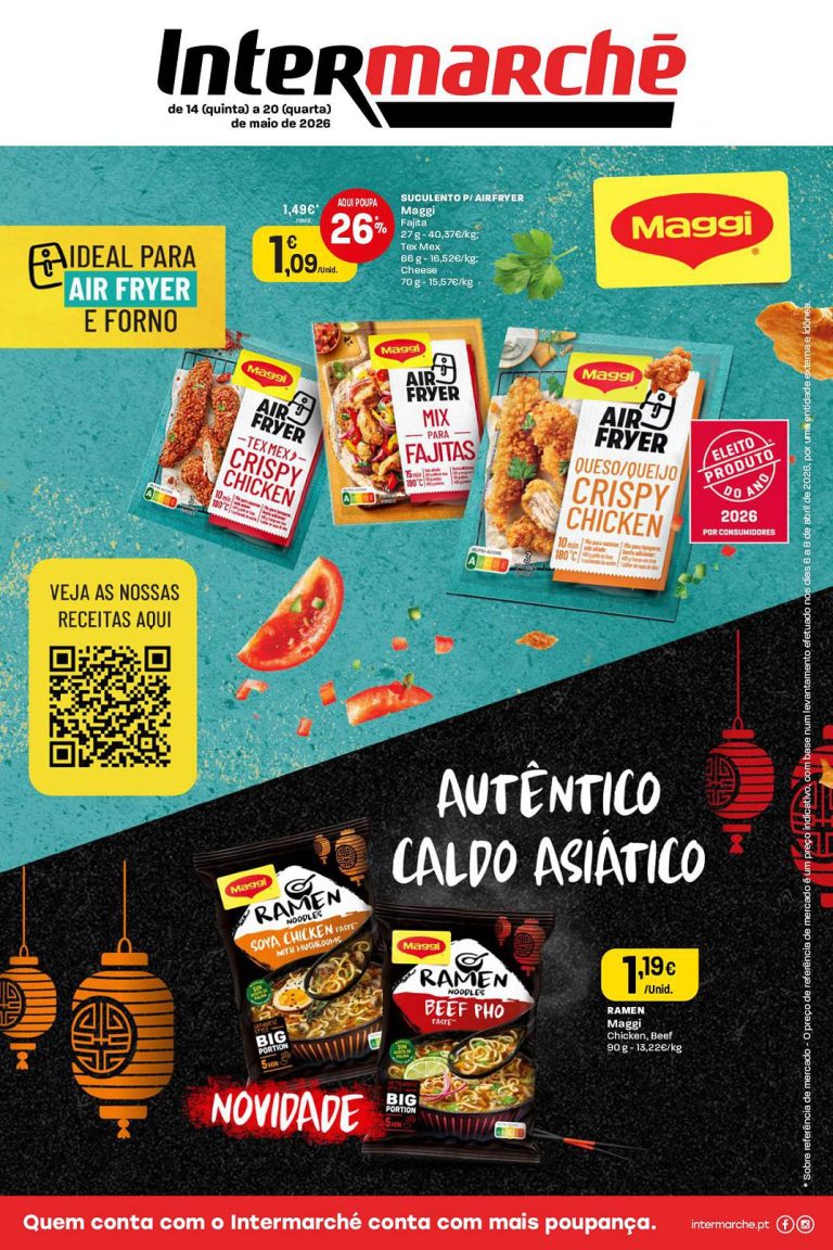 Folheto Intermarché Maggi – Antevisão Promoções 14 a 20 de maio