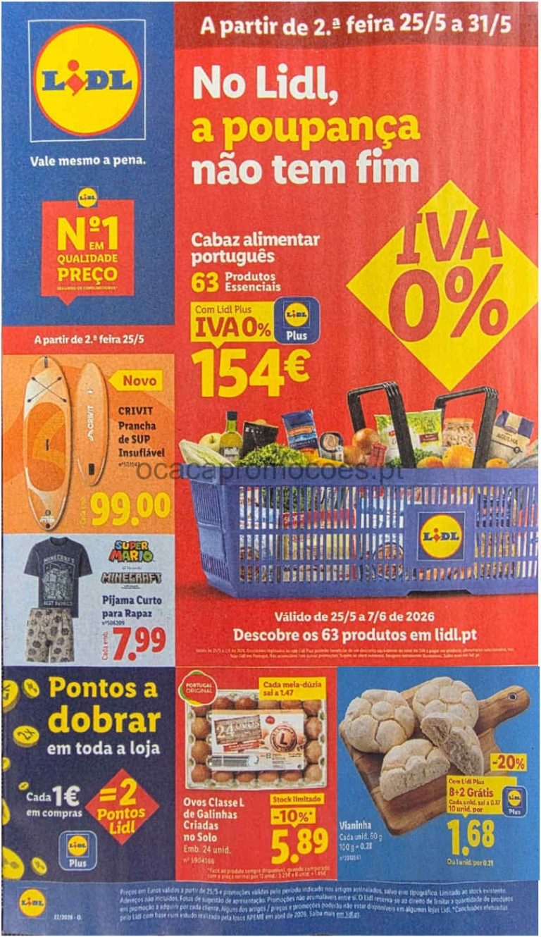 Folheto Lidl – Antevisão Promoções a partir 25 de maio