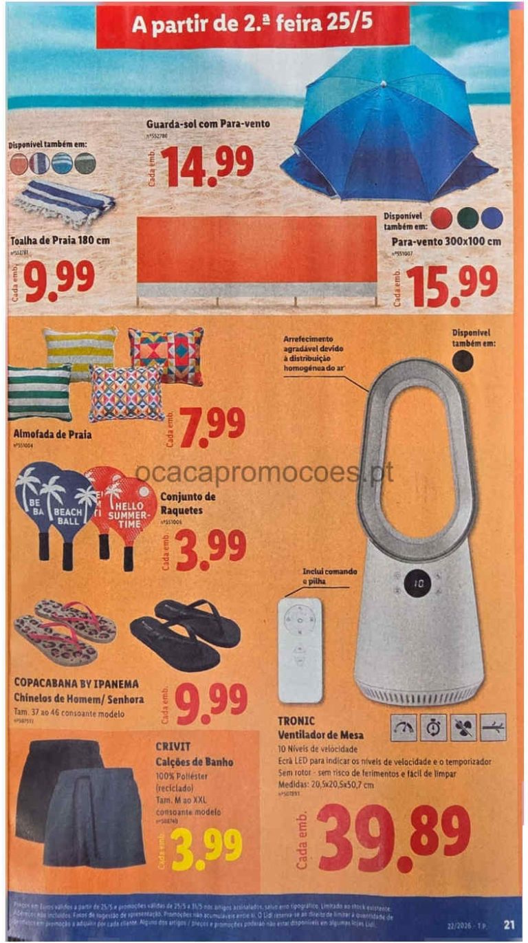Folheto Lidl bazar – Antevisão Promoções a partir 25 de maio