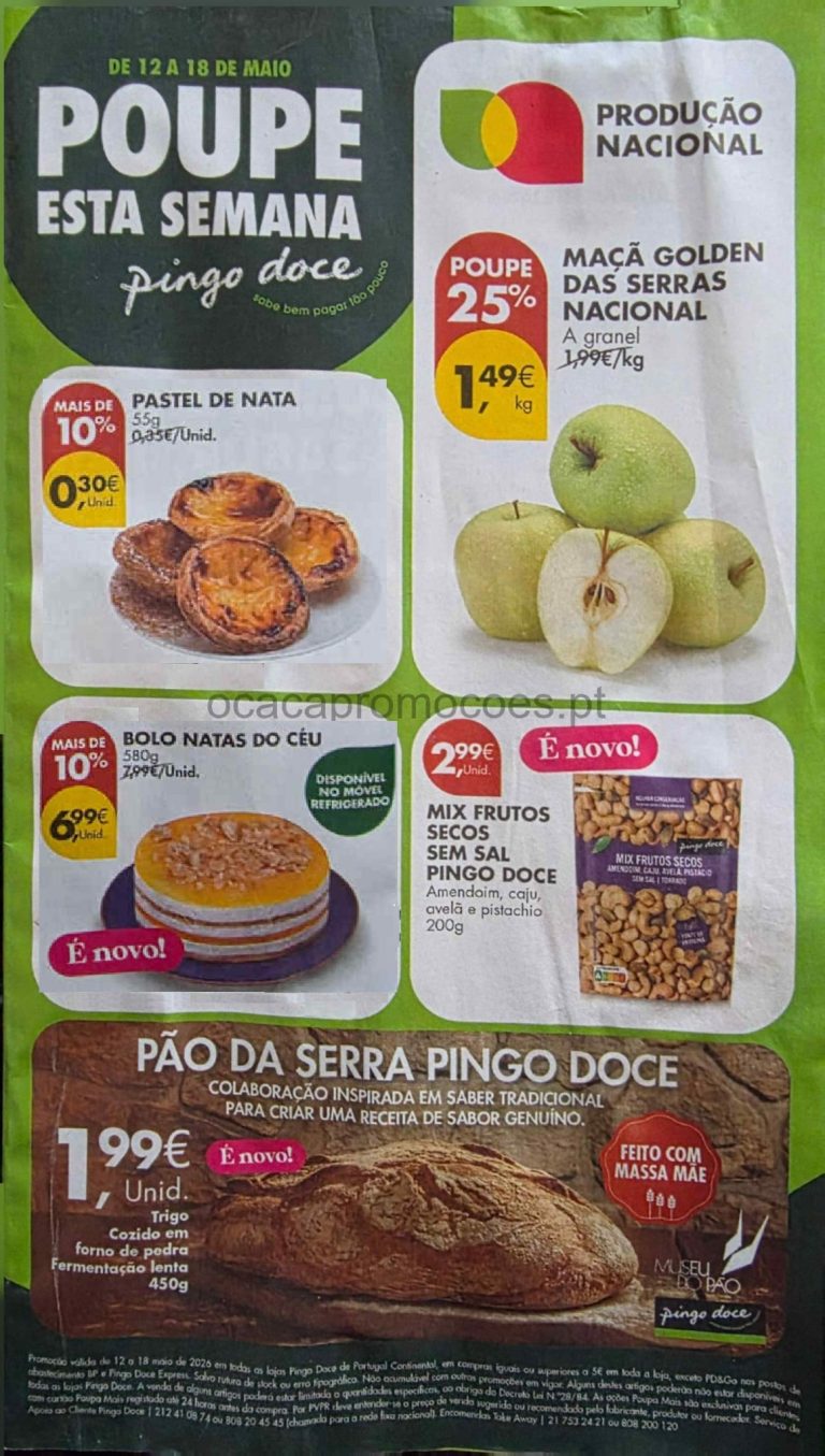 Folheto Pingo Doce – Antevisão Promoções 12 a 18 de maio