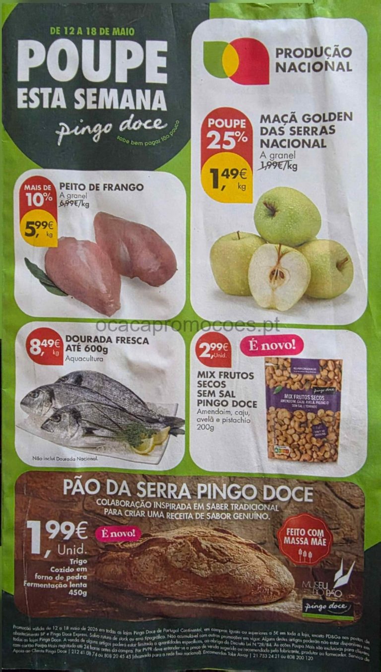 Folheto Pingo Doce – Antevisão Promoções 12 a 18 de maio