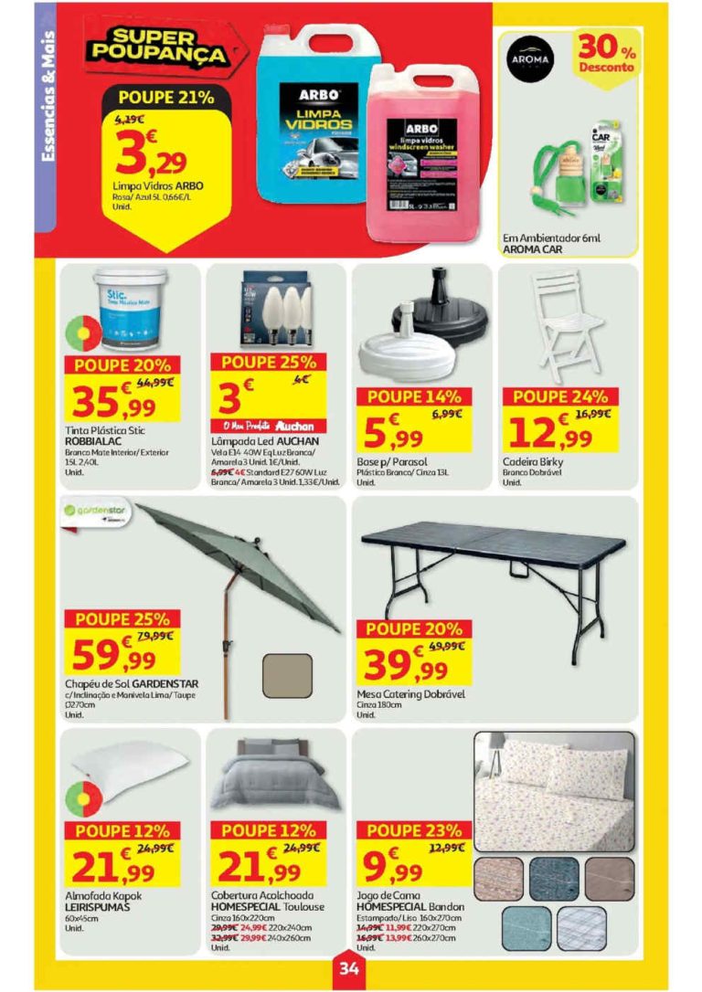 Folheto Auchan bazar – Antevisão Promoções 29 maio a 3 junho