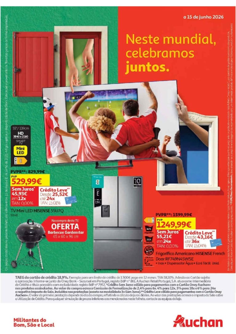 Folheto Auchan Mundial – Antevisão Promoções 27 maio a 15 junho