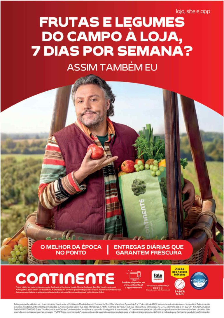 Folheto Continente Produção Nacional: Antevisão Promoções 5 a 17 de maio