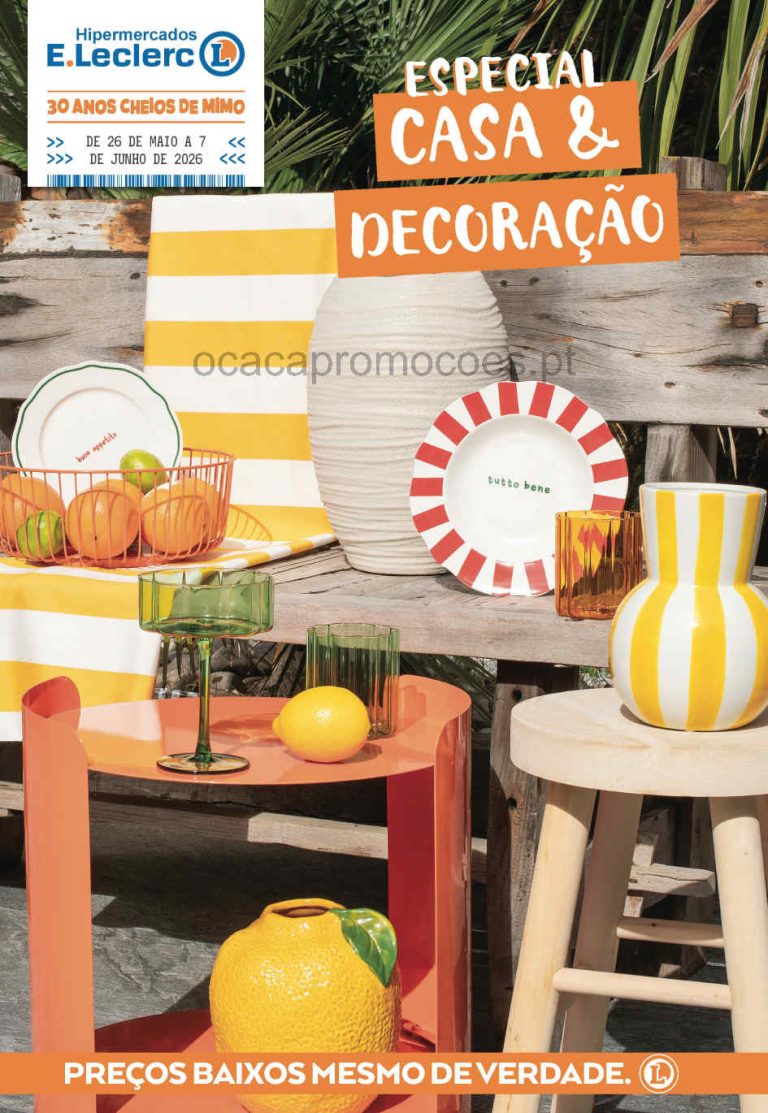 Folheto E Leclerc Casa – Antevisão bazar Promoções 26 maio a 7 junho