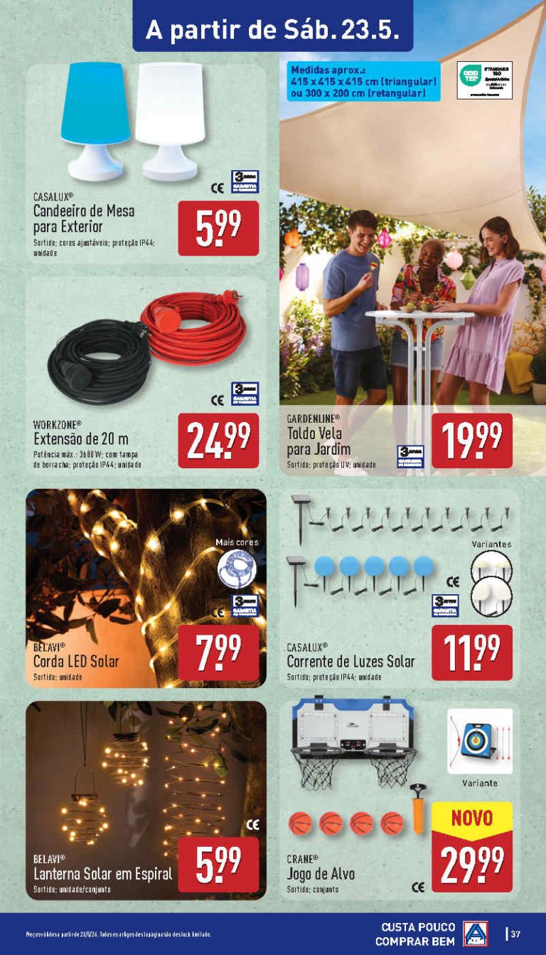 Folheto Aldi bazar – Antevisão Promoções 23 a 24 de maio