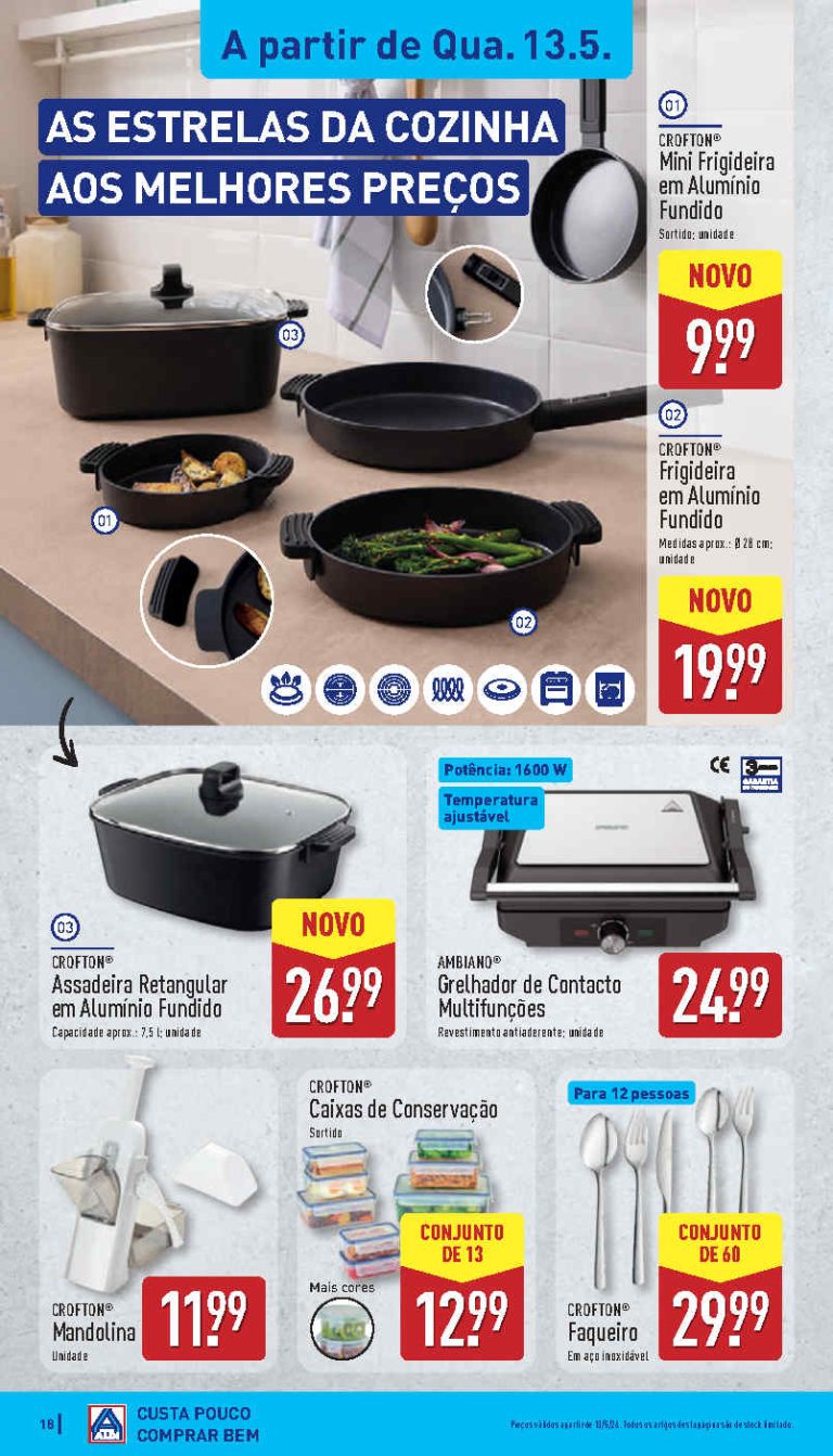 Folheto Aldi bazar: Antevisão Promoções 13 a 17 de maio