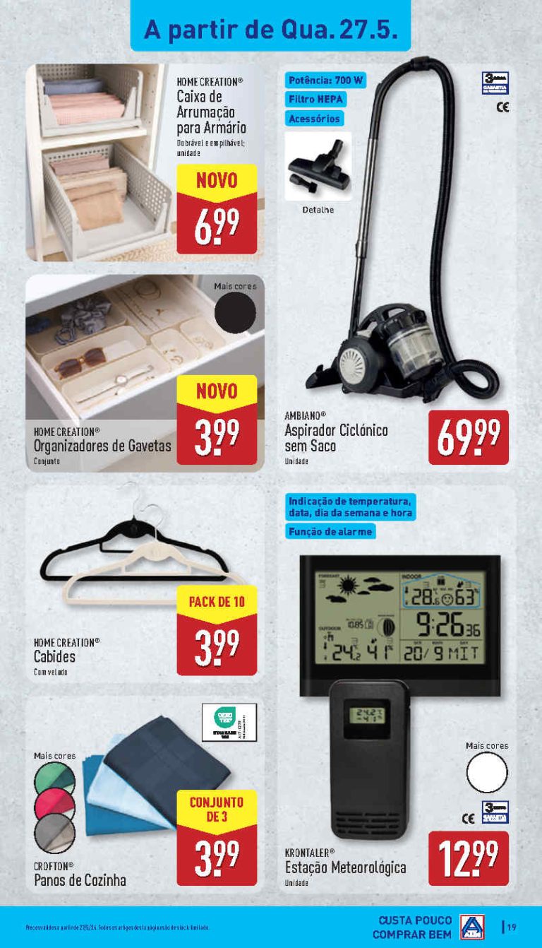 Folheto Aldi bazar – Antevisão Promoções 27 a 31 de maio