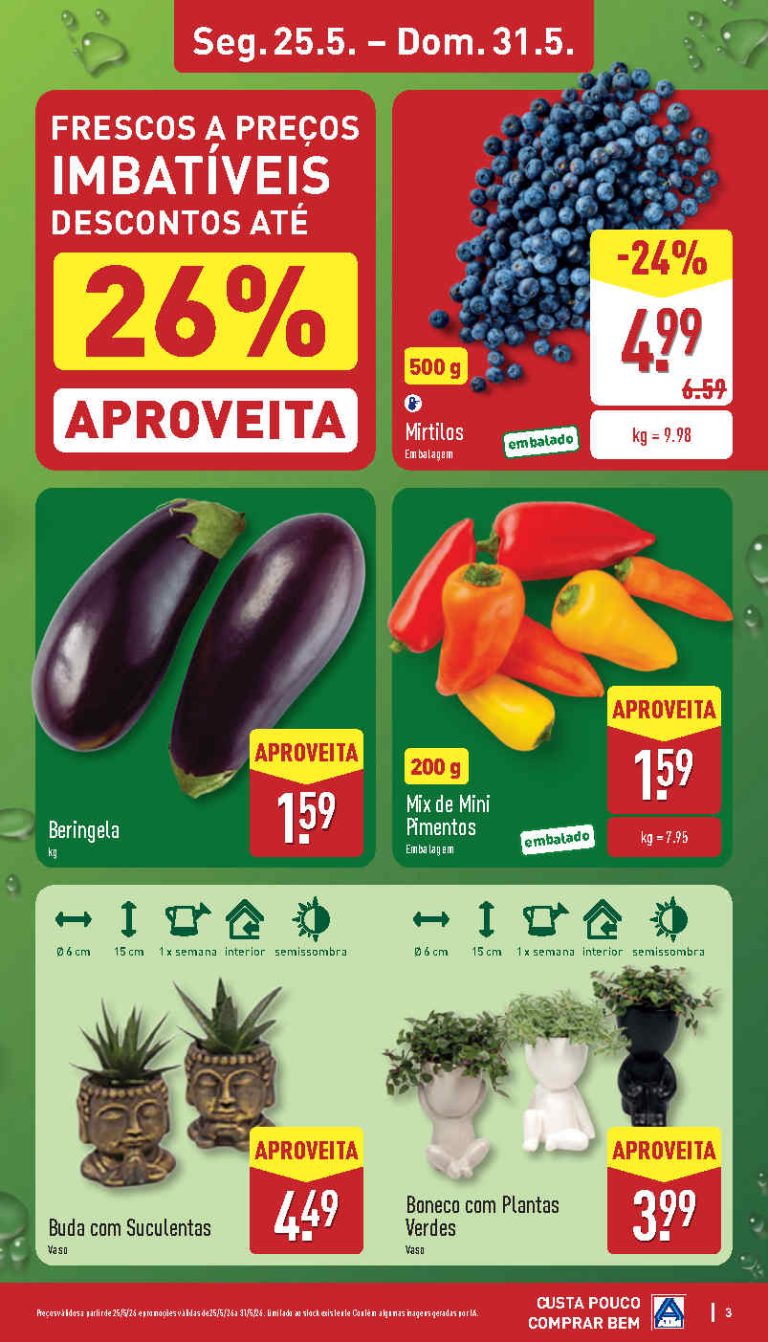 Folheto Aldi Frescos – Antevisão Promoções 25 a 31 de maio